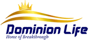 A logo of Dominion Life Christian Center